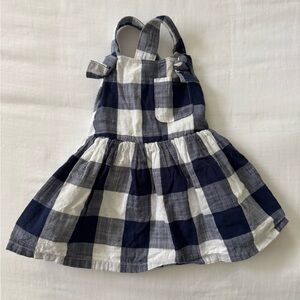 Cat & Jack Navy and White Plaid Dress